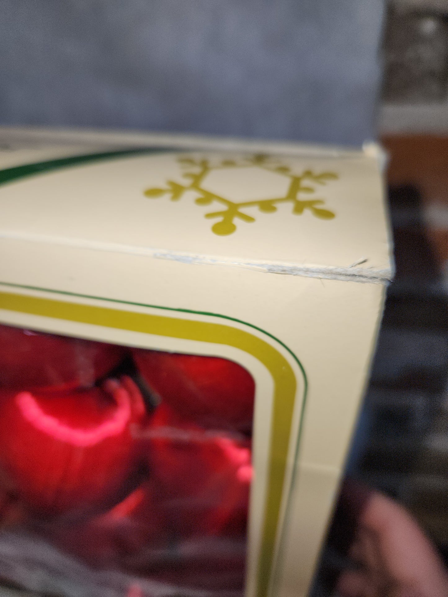 Vintage Pyramid 24 Red Silk Ornaments 2 boxes of 12
