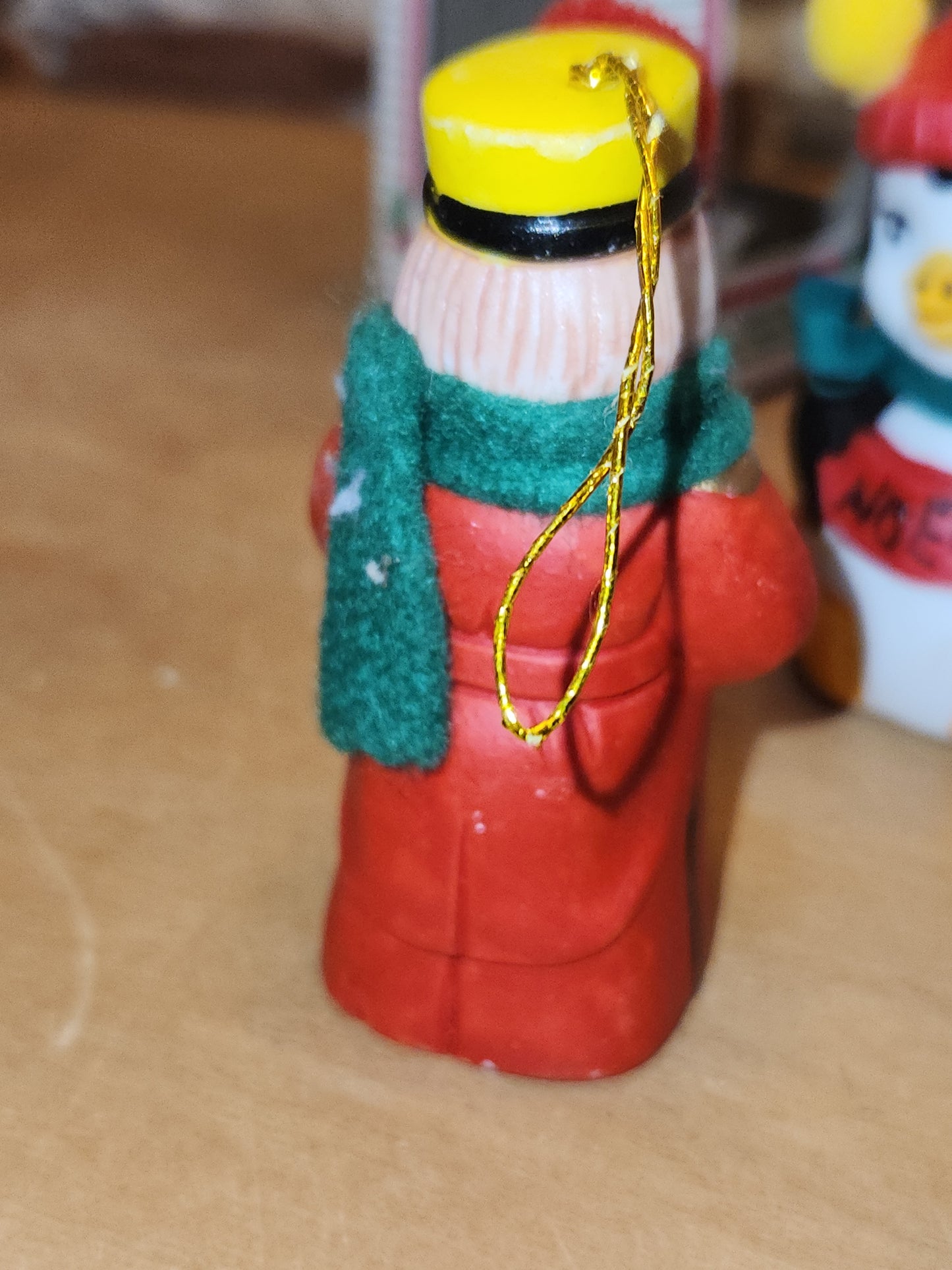 Vintage 3 Giftco Holly Bells and 1 BOA Ring-a-Lings Porcelain Bell Ornaments Set of 4