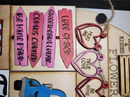 Valentine's day kit for interchangeable arch or rectangle frame. FRAME SOLD SEPARATELY