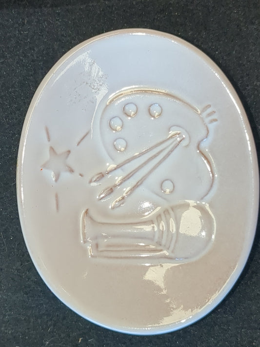 Vintage Frankoma ceramic Christmas card 1978