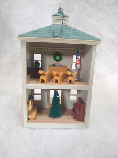 Schoolhouse Ornament Hallmark Nostalgic Houses and shops hh2000