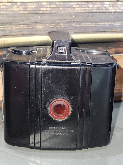 Vintage Kodak Camera Baby Brownie Special With Bakelite Box 127 Film 1940s vc8