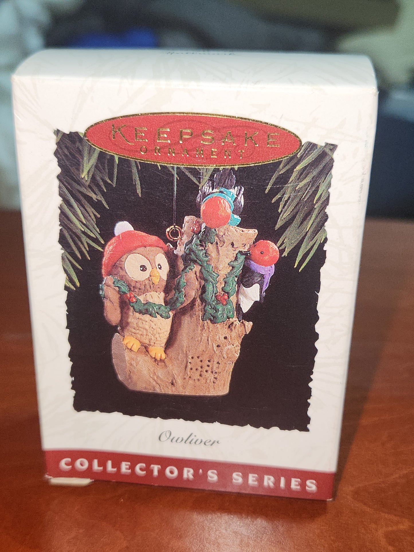 Vintage Hallmark Keepsake Ornament Owliver Owl 3rd in Series 1994 miniature