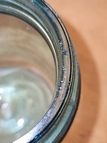 Vontage Atlas Strong Shoulder Mason Clear Glass Pint Jar with Atlas Zinc Lid jar99