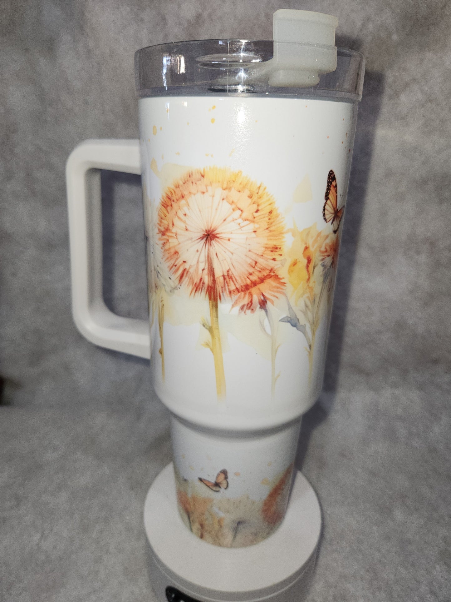 40 Oz Insulated Stainless Steel Tumbler says "Just Breathe" tjb1