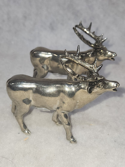 Vagabond Pewter deer salt and pepper set reindeer elk deer sps13