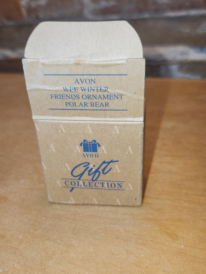 Vintage Avon Wee Winter Friends Display Stand Along With Set Of Four Wee Winter Friends Penguine, Seal, Polar Bear, Eskimo NO BOX ww67