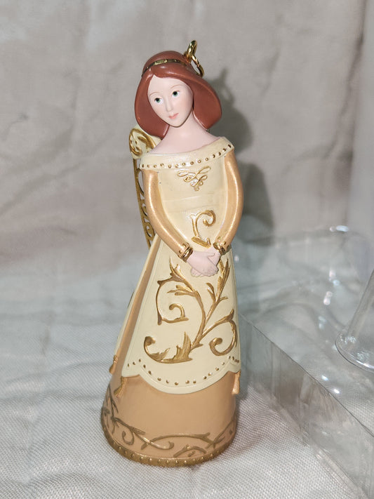 Hallmark Keepsake Christmas Ornament 2005 Joyful Tidings Gilda Angel gold hoa5