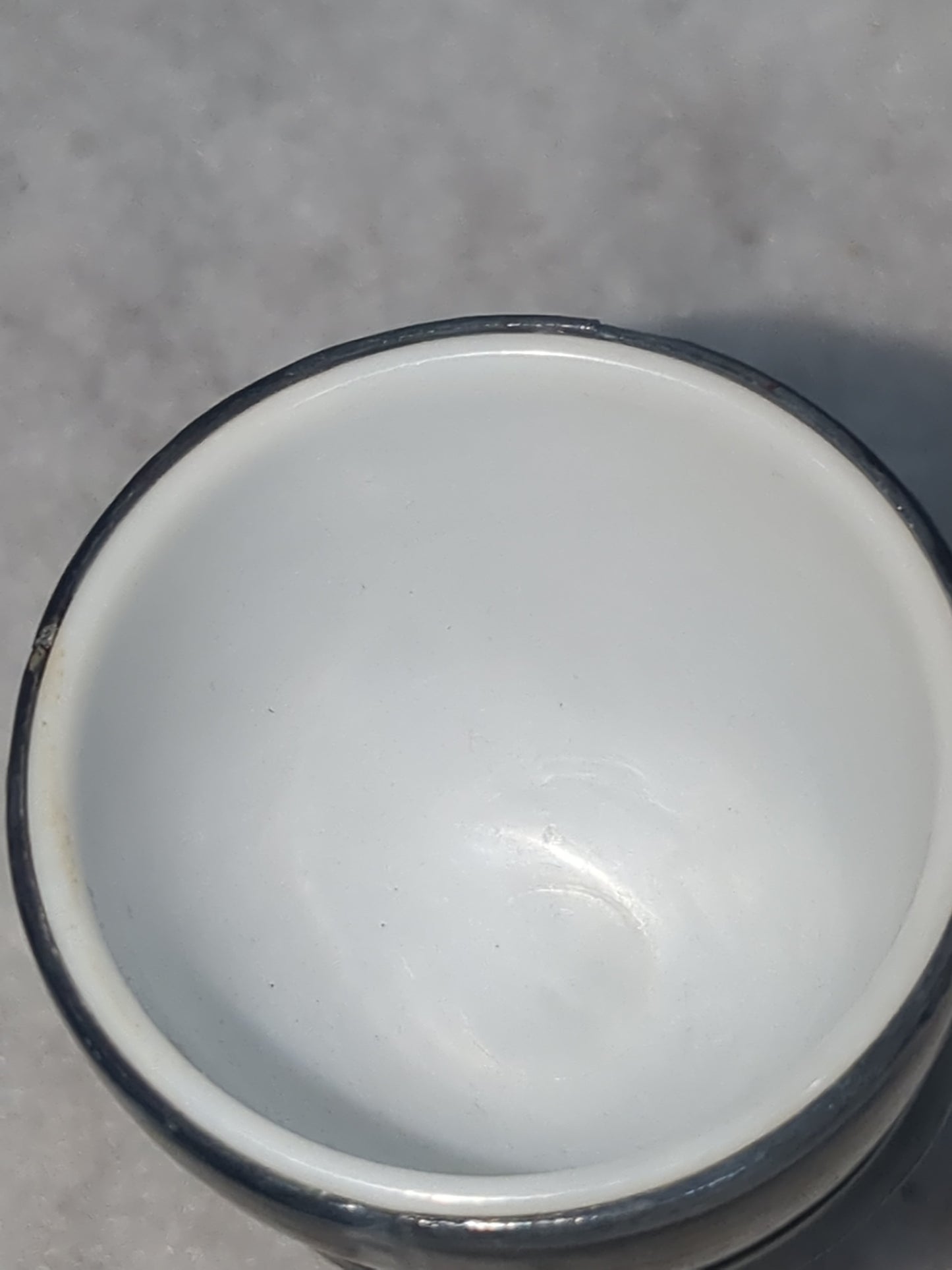 Vintage Policeman egg cup, trinket, air planter Hong Kong ec8