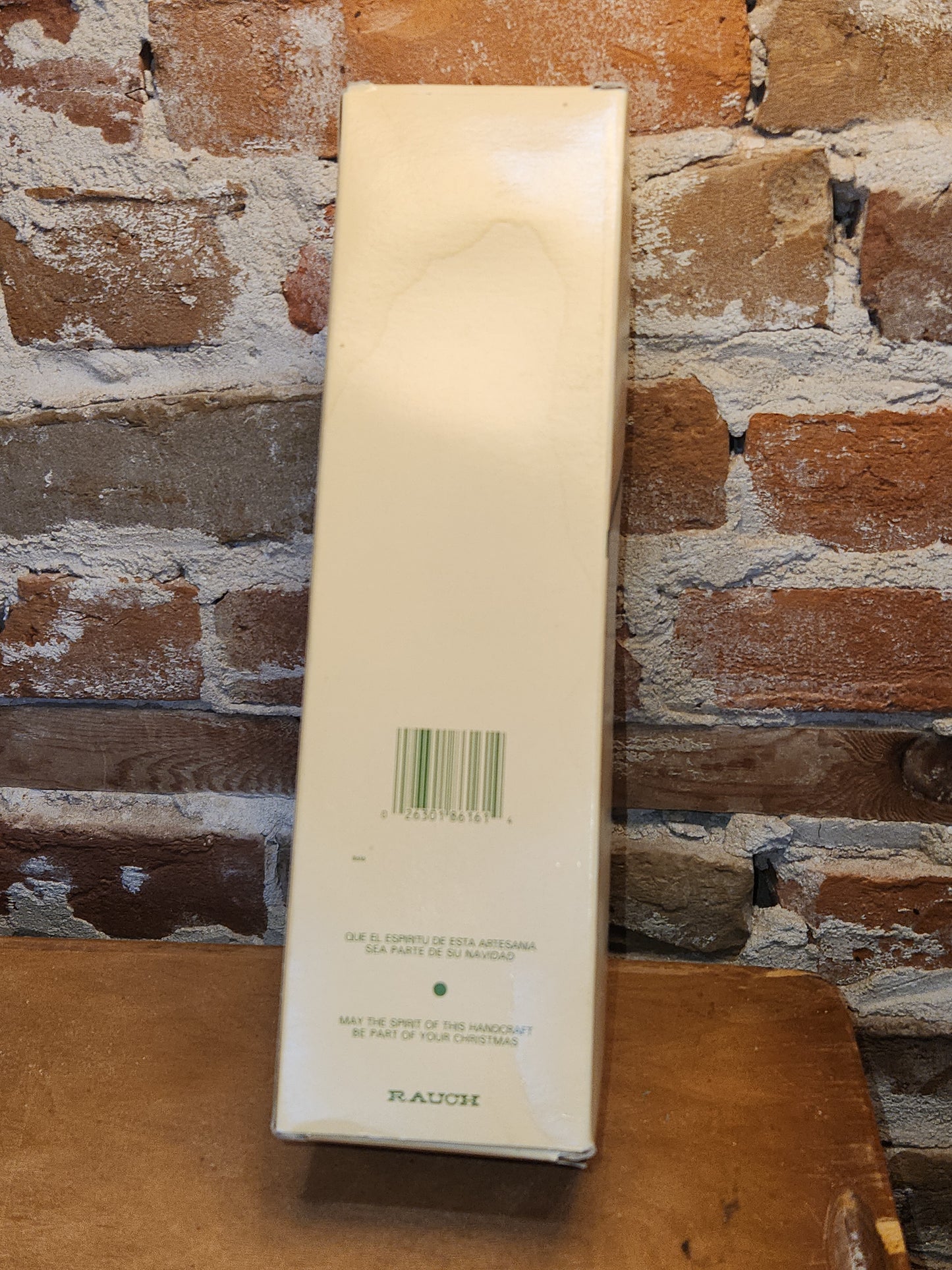 Vintage Rauch Hand Blown Mercury Glass Tree Topper White Gold Glass with Box Box tt11