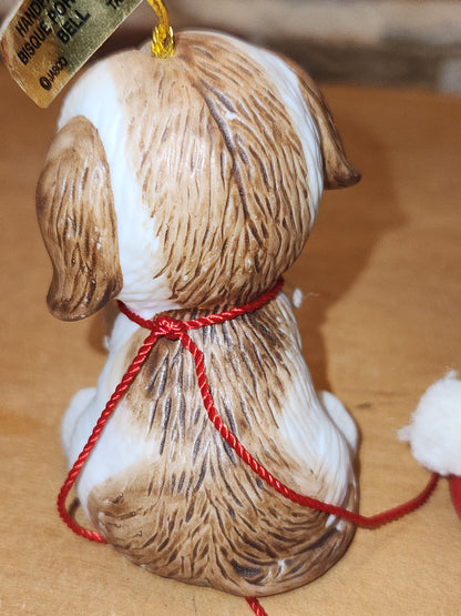 Vintage Jasco L'll Chimmers Ornament Bell Dogs and Angel set of 3