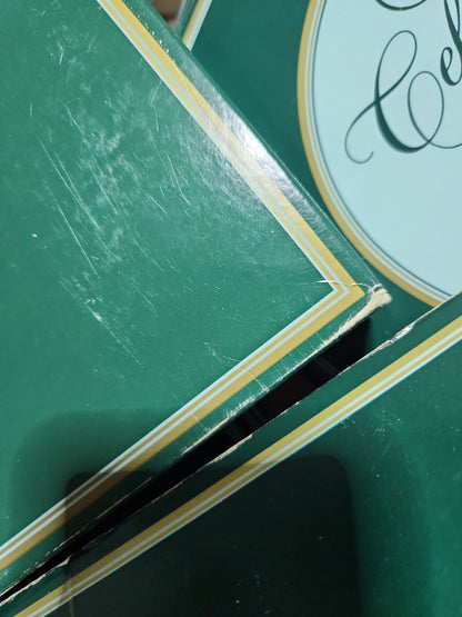 Vintage Avon Christmas 1982 Second Edition Christmas Memories Keeping the Christmas Tradition Plate 22k gold trim Original Box.