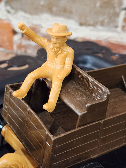 Processed Plastic Company Western Buckboard Farm Wagon and Team car65