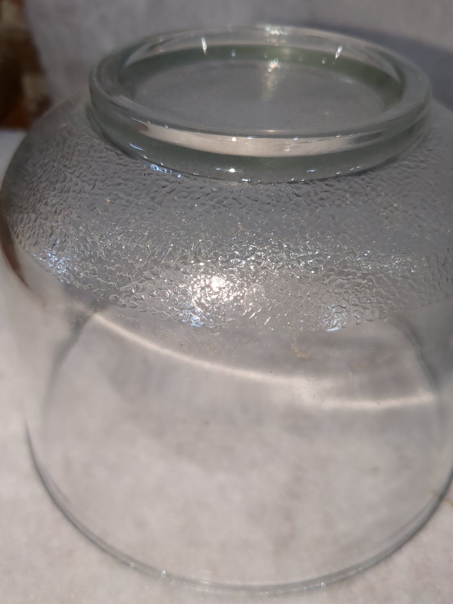 Vintage replacement Oster Regency clear glass mixing bowl   6.5" diameter kit349