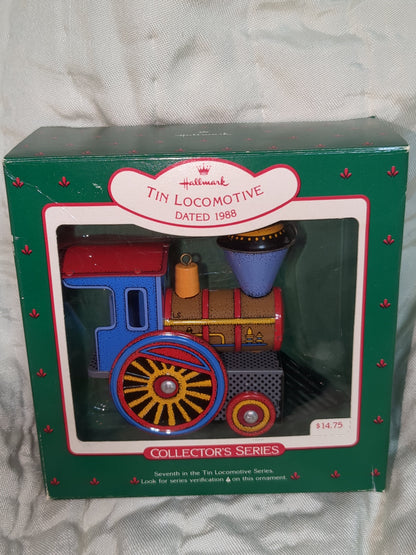 Vintage Hallmark tin locomotive series train #7 HH296
