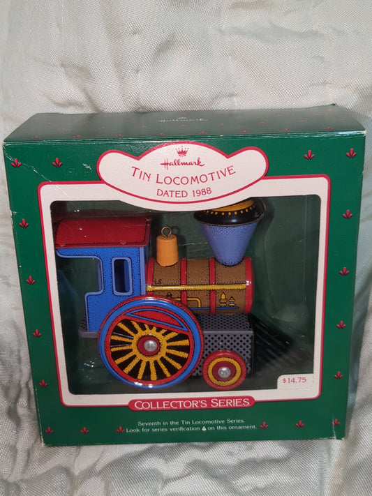 Vintage Hallmark tin locomotive series train #7 HH296