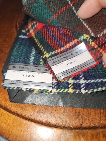 Mt. Cardigan Woolens salesman sample book & small pack ss89