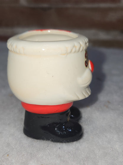 Vintage Santa's Pants Mini Planter Mug Trinket Made In Japan sticker