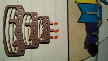Birthday Kit for Interchangeable arch or rectangle frame.