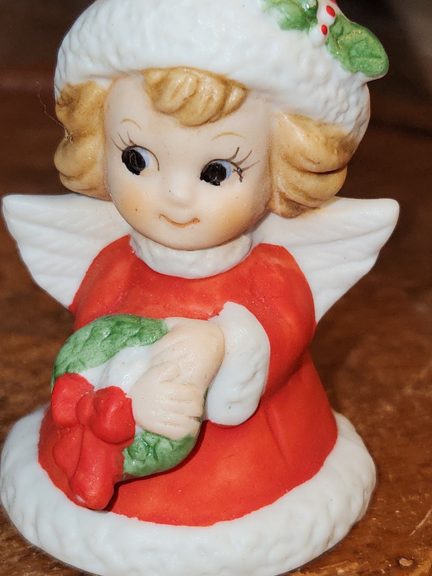 Vintage Lefton set of 2 Angel Bell Figurines