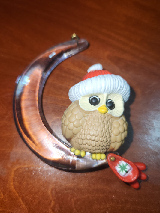 Vintage Hallmark Keepsake Ornaments Christmas Owl 1984 miniature NO BOX