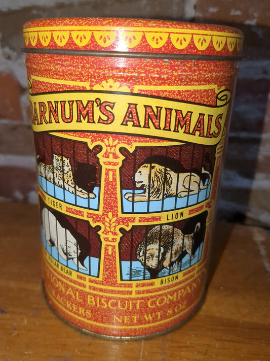 T7 National biscuit company Barnum's Animals tin
