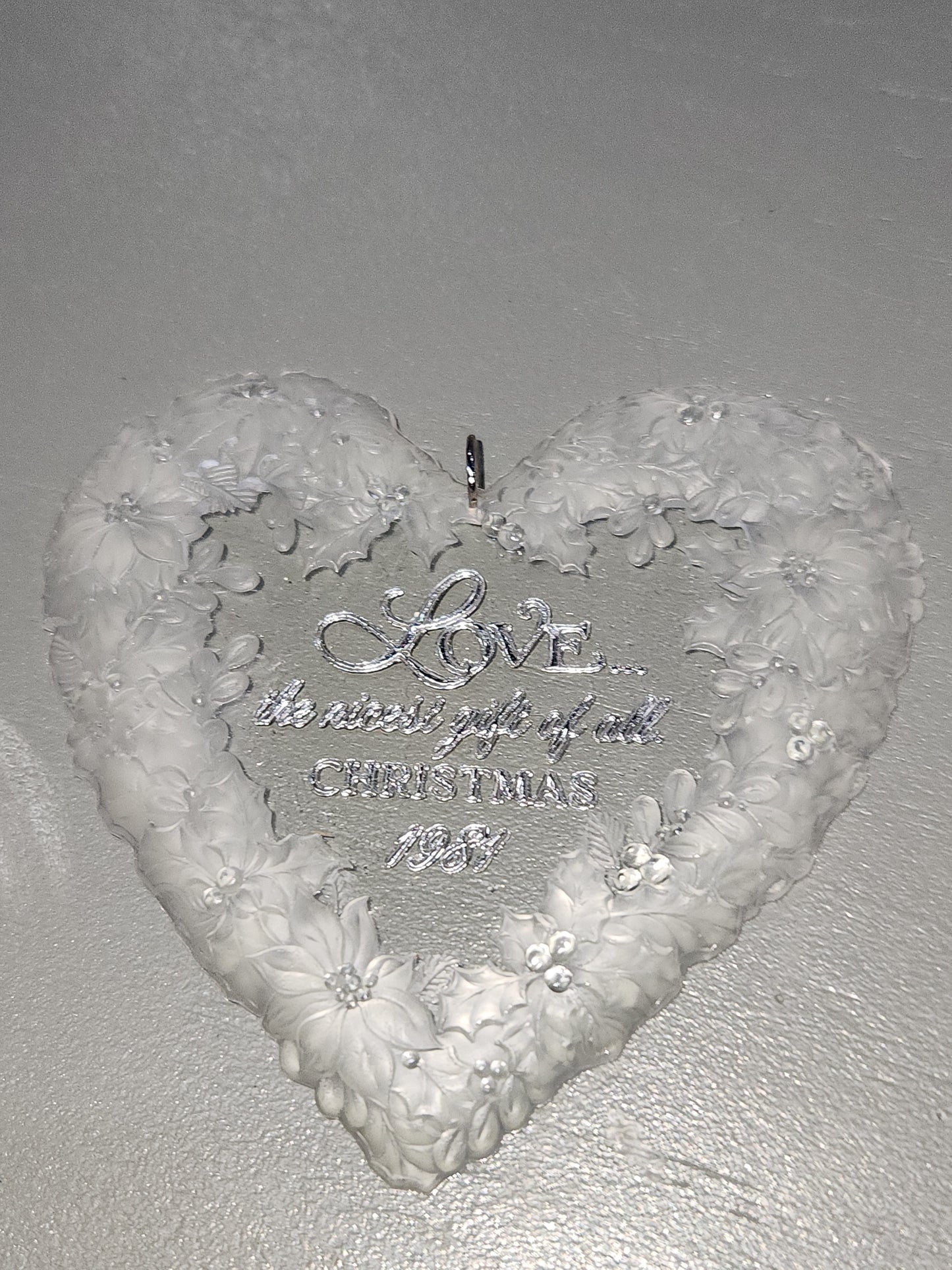 Hallmark Keepsake Ornament The Gift of Love Acrylic Heart 1981