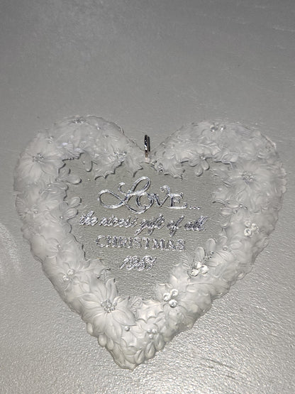 Hallmark Keepsake Ornament The Gift of Love Acrylic Heart 1981