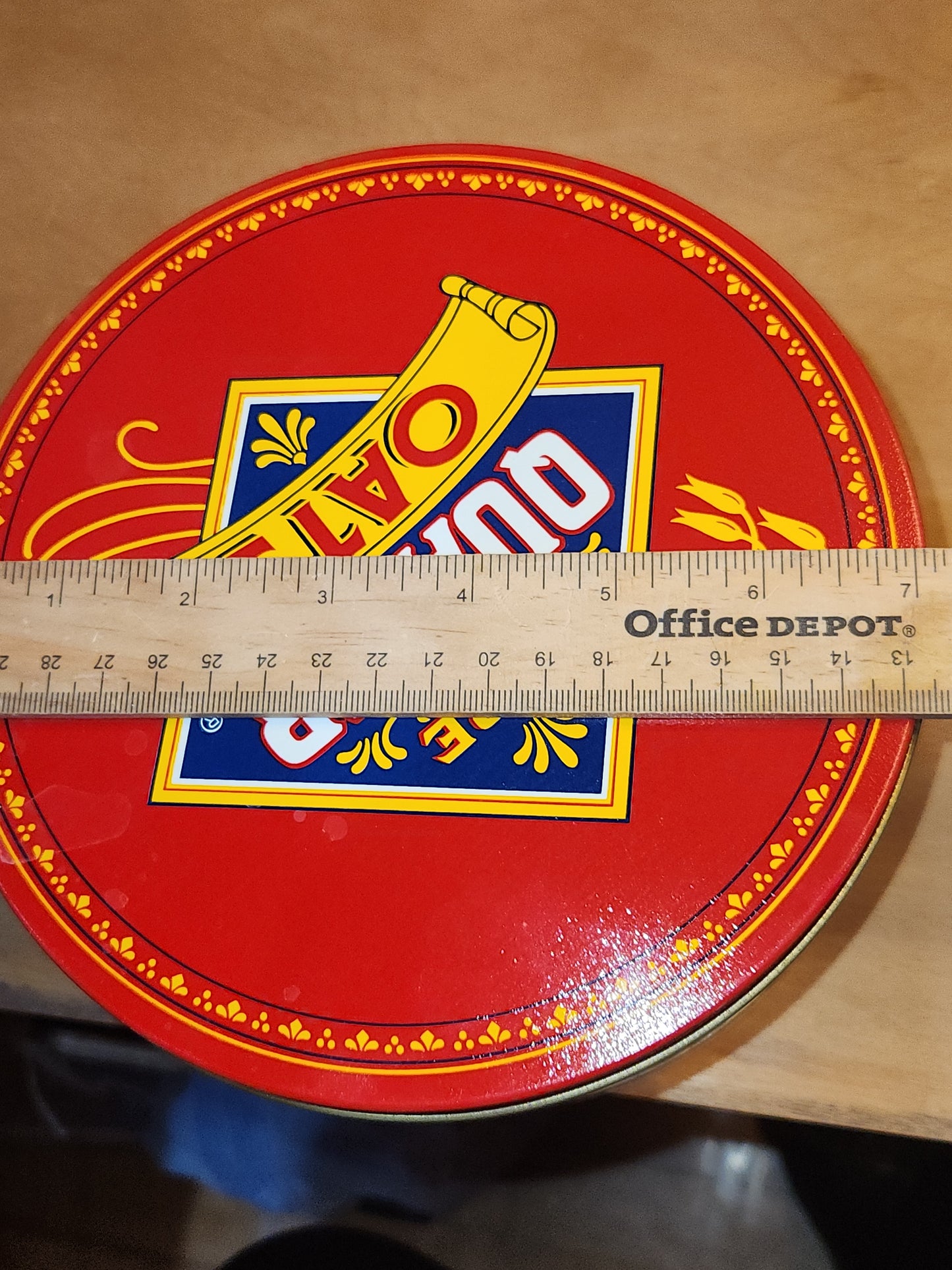 Vintage Quaker Oats Limited Edition 1983 Tin Includes Recipe Card NO CONTENTS ti30