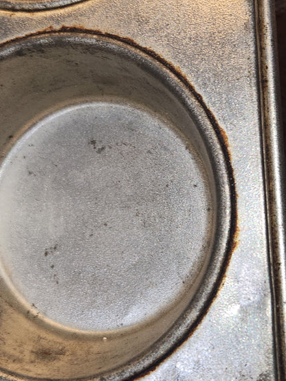 Vintage Silver Beauty Ekcoloy T124-9 9 Cup Muffin Tin kit91