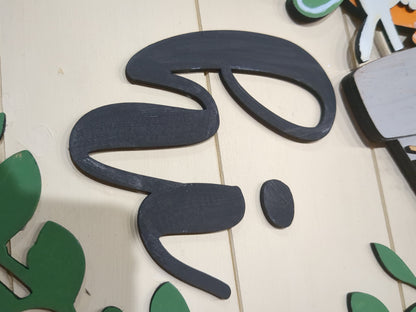 Cupcake birthday insert for pot spilling door sign