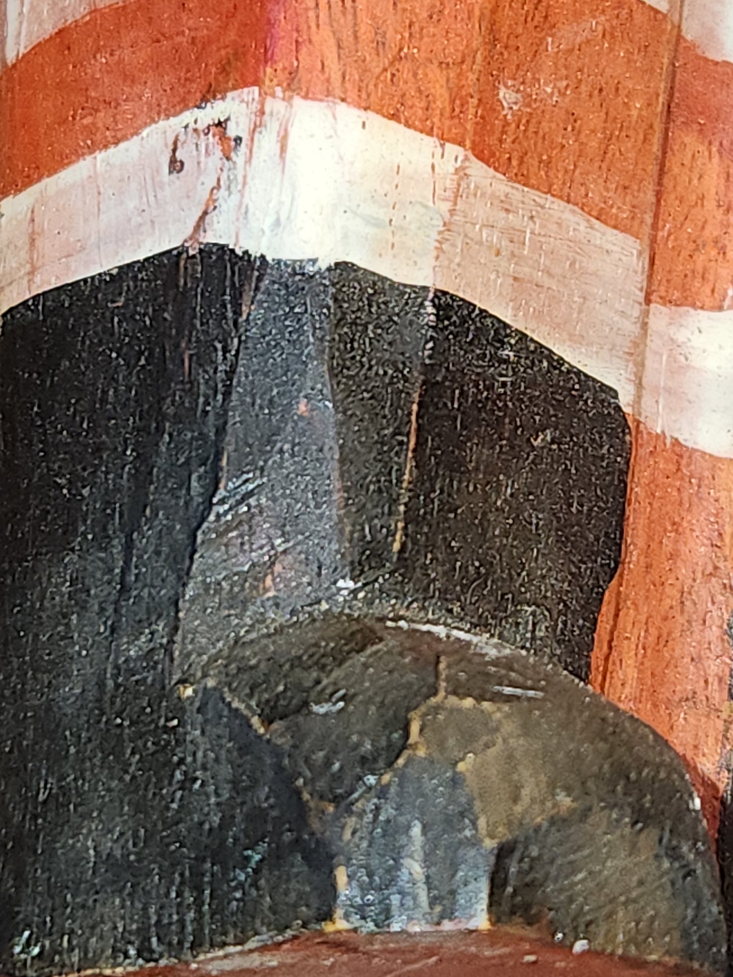 Folk Art Wood Santa Claus With Moveable Arms probably vintage