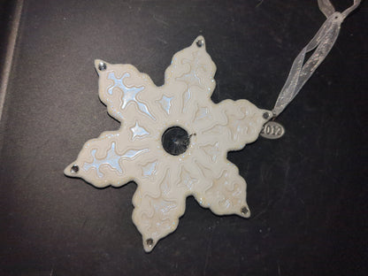 Hallmark Keepsake Ornament 2012 Porcelain Snowflake NIB ho8778