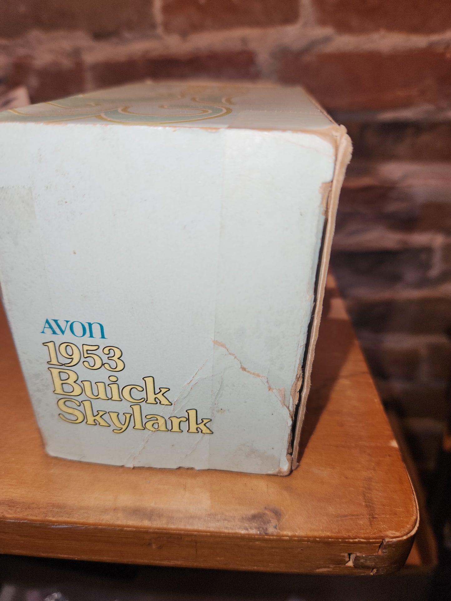 Vintage Avon 1953 Buick Skylark Clint After Shave With Unused Stickers and Original Box av489