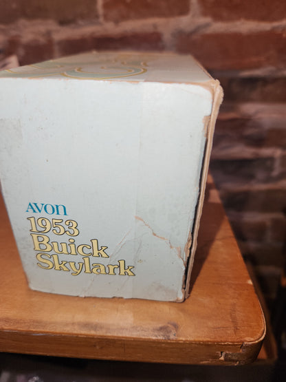 Vintage Avon 1953 Buick Skylark Clint After Shave With Unused Stickers and Original Box av489