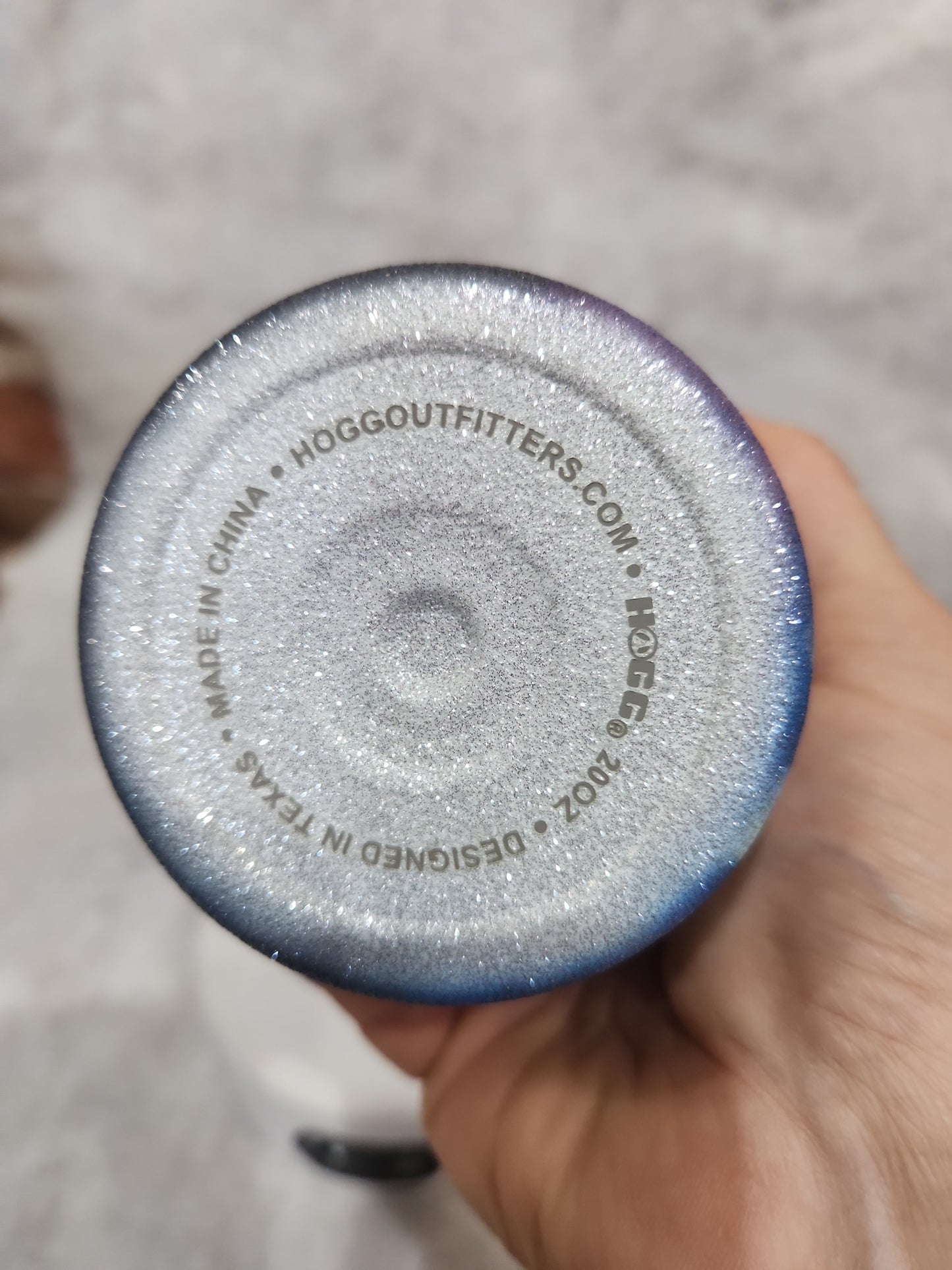 20 Oz Stainless Steel, Insulated, glitter Tumbler.  I can do all things through him tg91