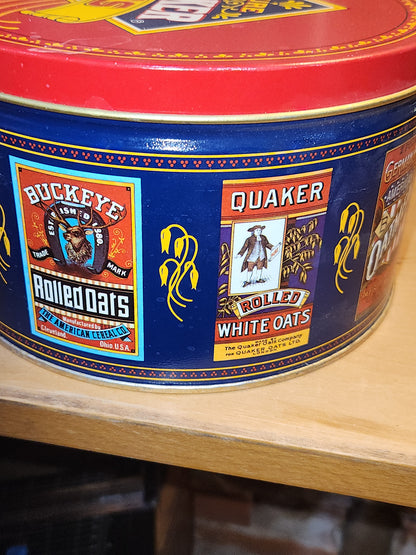 Vintage Quaker Oats Limited Edition 1983 Tin Includes Recipe Card NO CONTENTS ti30