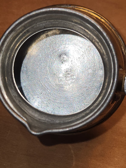 Vintage Antique Turkish Brass Tin Lined Cezve Coffee Pot Black Wooden Handle. Br11