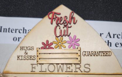 Valentine's day kit for interchangeable arch or rectangle frame. FRAME SOLD SEPARATELY