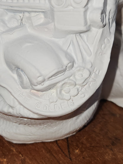 Vintage Ceramic Santa State by State Collection from retired Gare Mold California