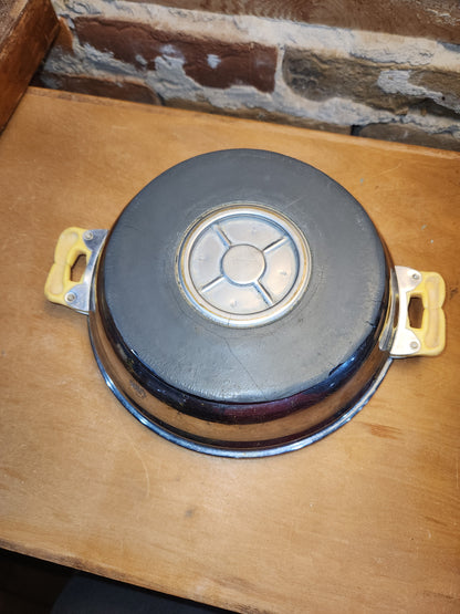 Vintage Excello Baby Food Warming Divided Dish pl54