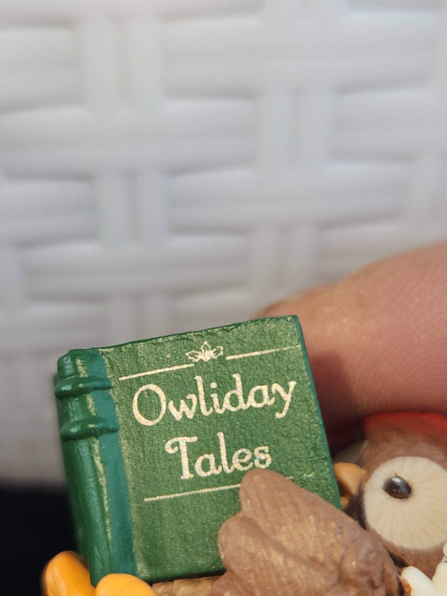 Vintage Hallmark Keepsake Ornament Owliver First in series 1992 miniature