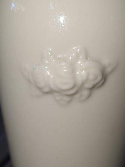 Vintage Lenox Rose Blossom Bud Vase Ivory Porcelain 24k Gold Trim 6" Tall lbv