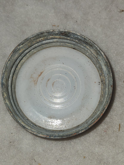 Vintage 1930-1940’s Hazel Atlas Diamond Clear Glass Jar Canister for coffee, tea, sugar jar43