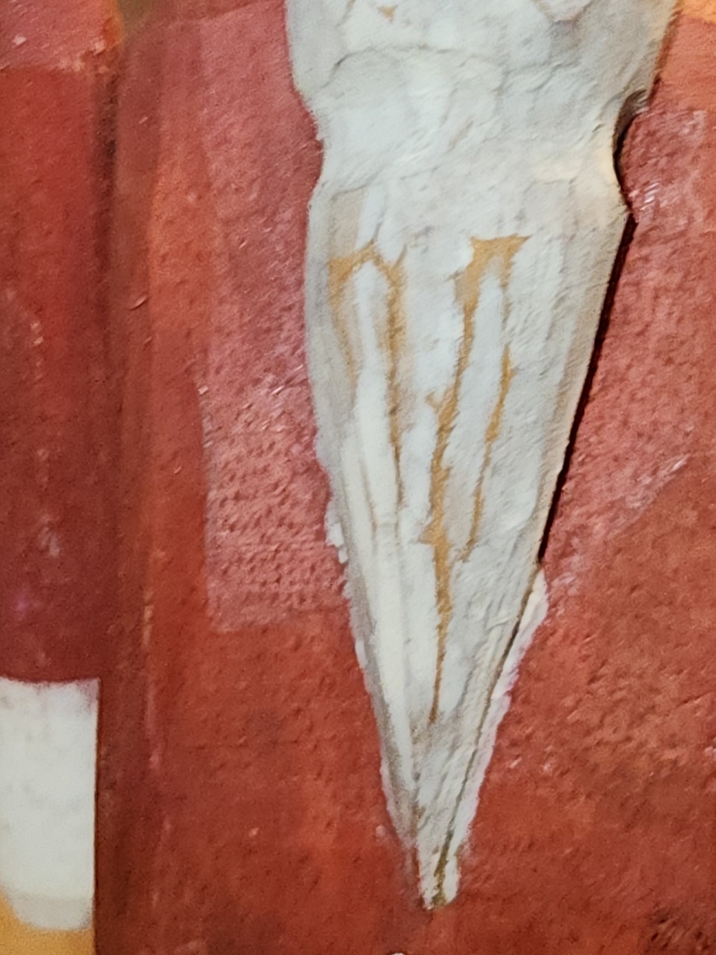 Folk Art Wood Santa Claus With Moveable Arms probably vintage