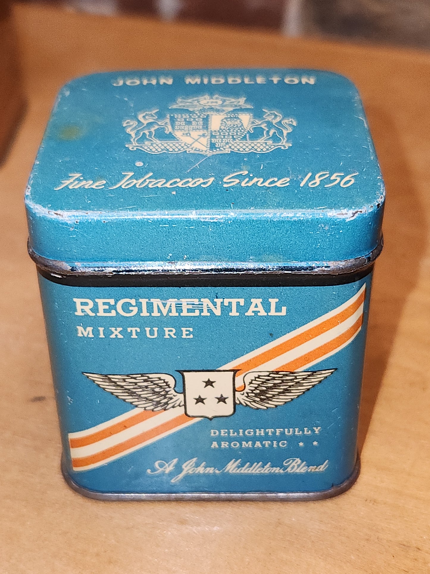 Vintage John Middleton Tobacco Tins Walnut, Regimental, Philadelphia, Bin 56 NO CONTENTS tt56