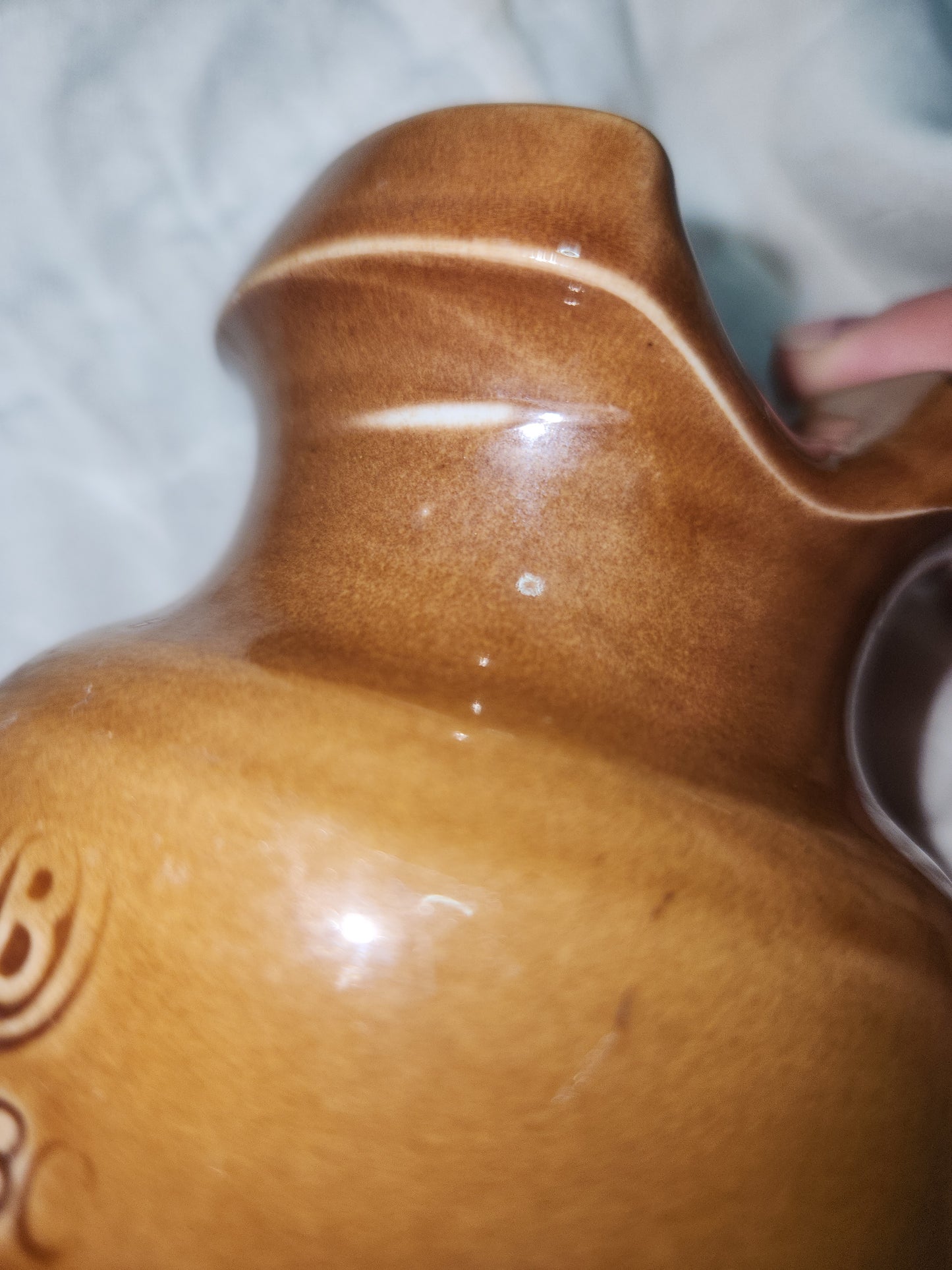 Ohio Brass Company Caramel brown Ceramic Porcelain Glazed Electric Insulator obc1