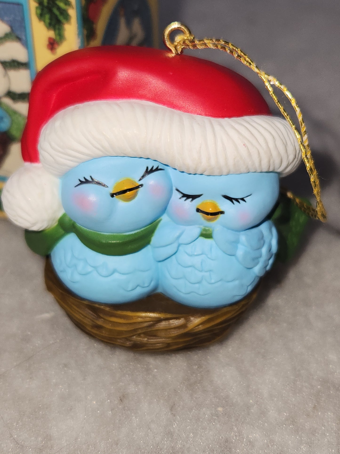 Avon Keepsake Ornaments  Nestled Together 1982 Has Box