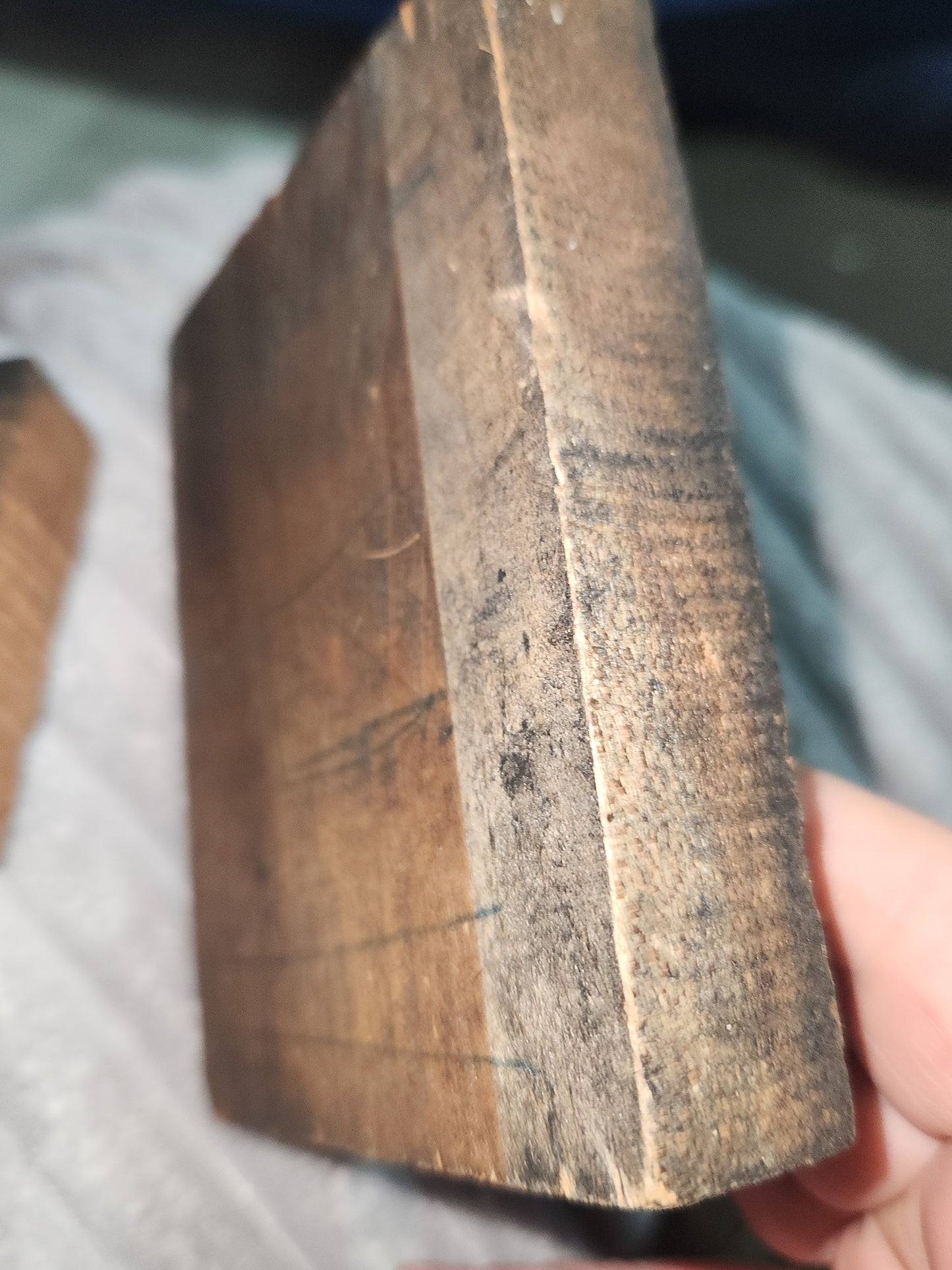 Vintage Wood Metal Newspaper Print Block Printer's Press Easter Lily 2 Blocks pb2e