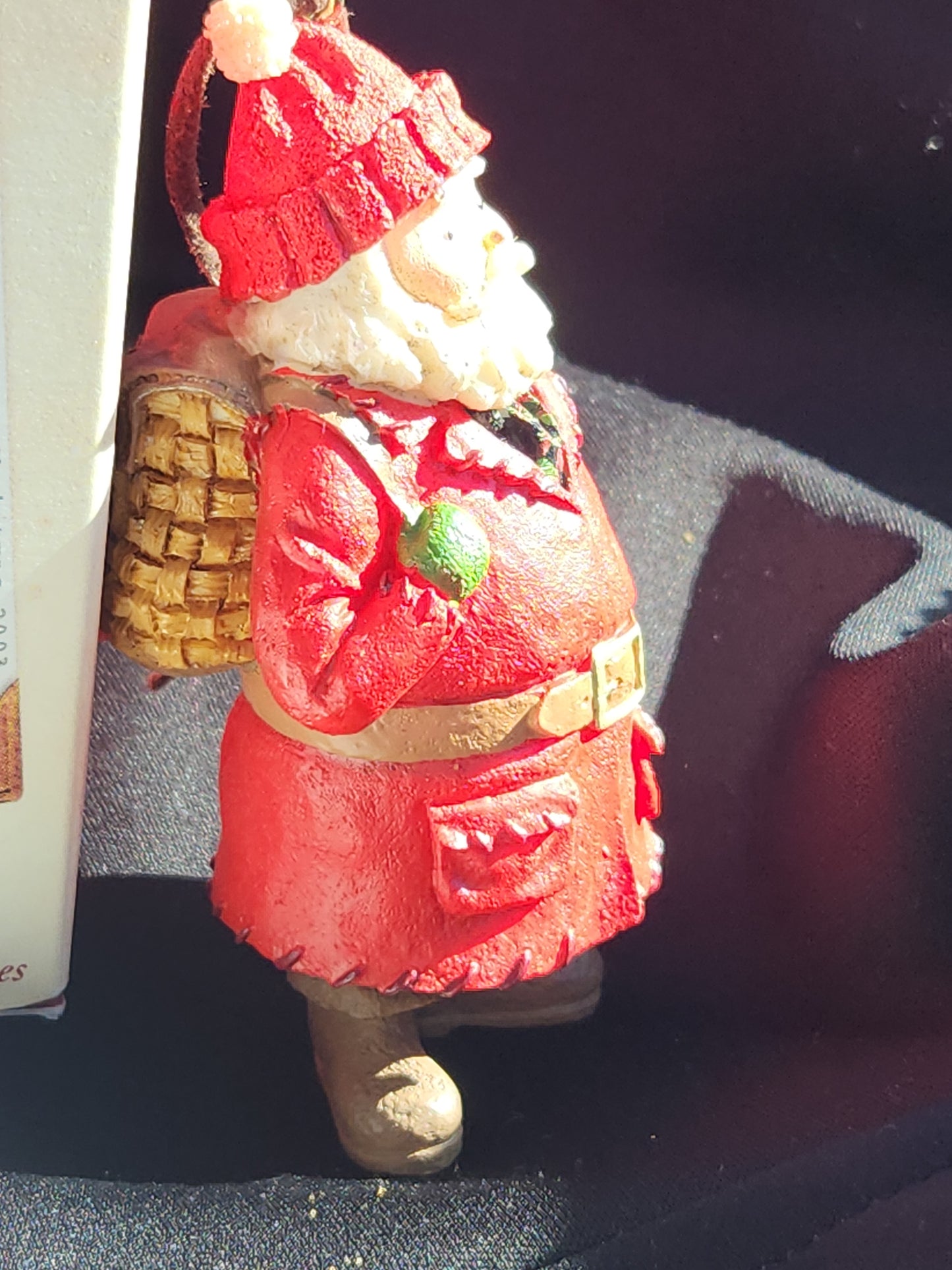 Vintage Hallmark Keepsake Ornanent Kris Kringle backpack 2004